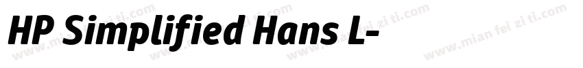 HP Simplified Hans L字体转换